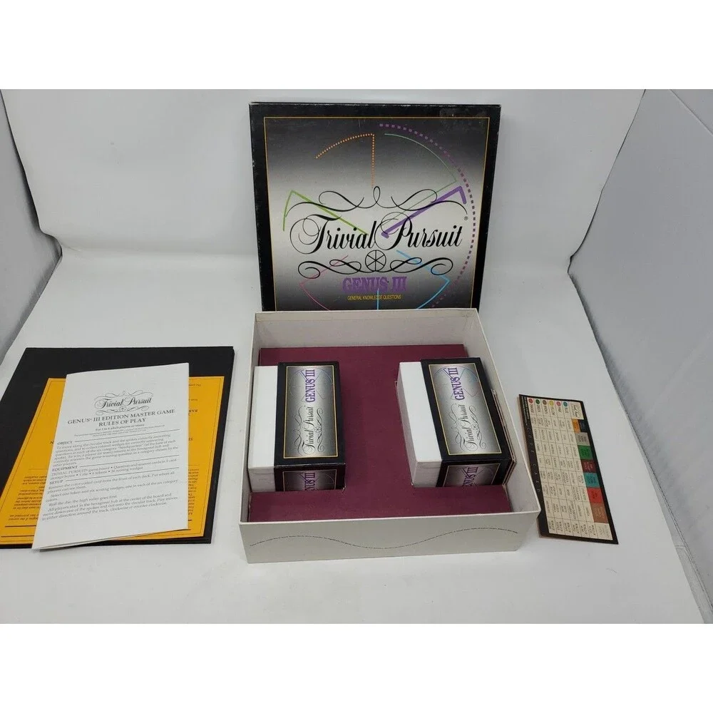 Vintage Trivial Pursuit Genus III 3 Parker Brothers Dated 1994